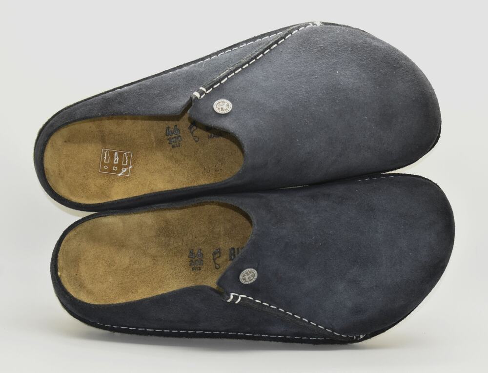 B8 NEW BIRKENSTOCK Zermatt Premium Midnight Blue Suede Slip On Shoes Size EU 46